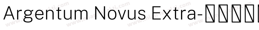 Argentum Novus Extra字体转换